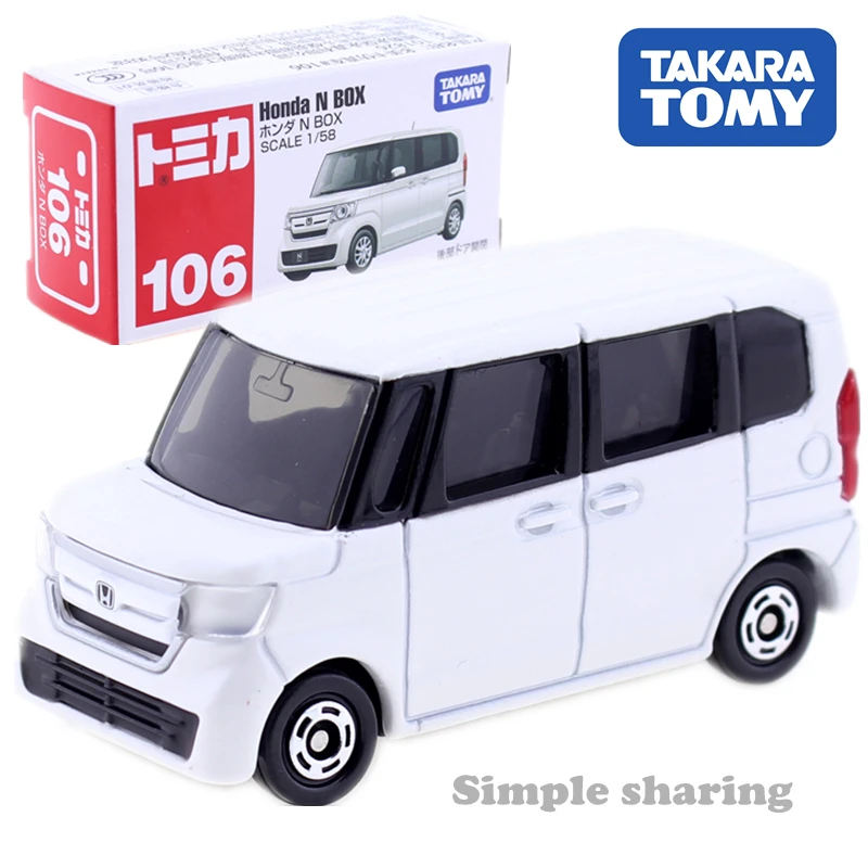 Takara Tomy Tomica No.106 Honda N Box Van модель комплект 1/58 литья под давлением горячий автомобиль