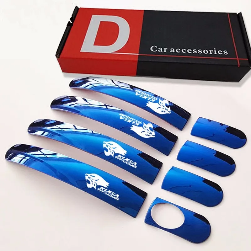 8 шт./партия автостайлинг из нержавеющей стали автомобильные чехлы дверная ручка