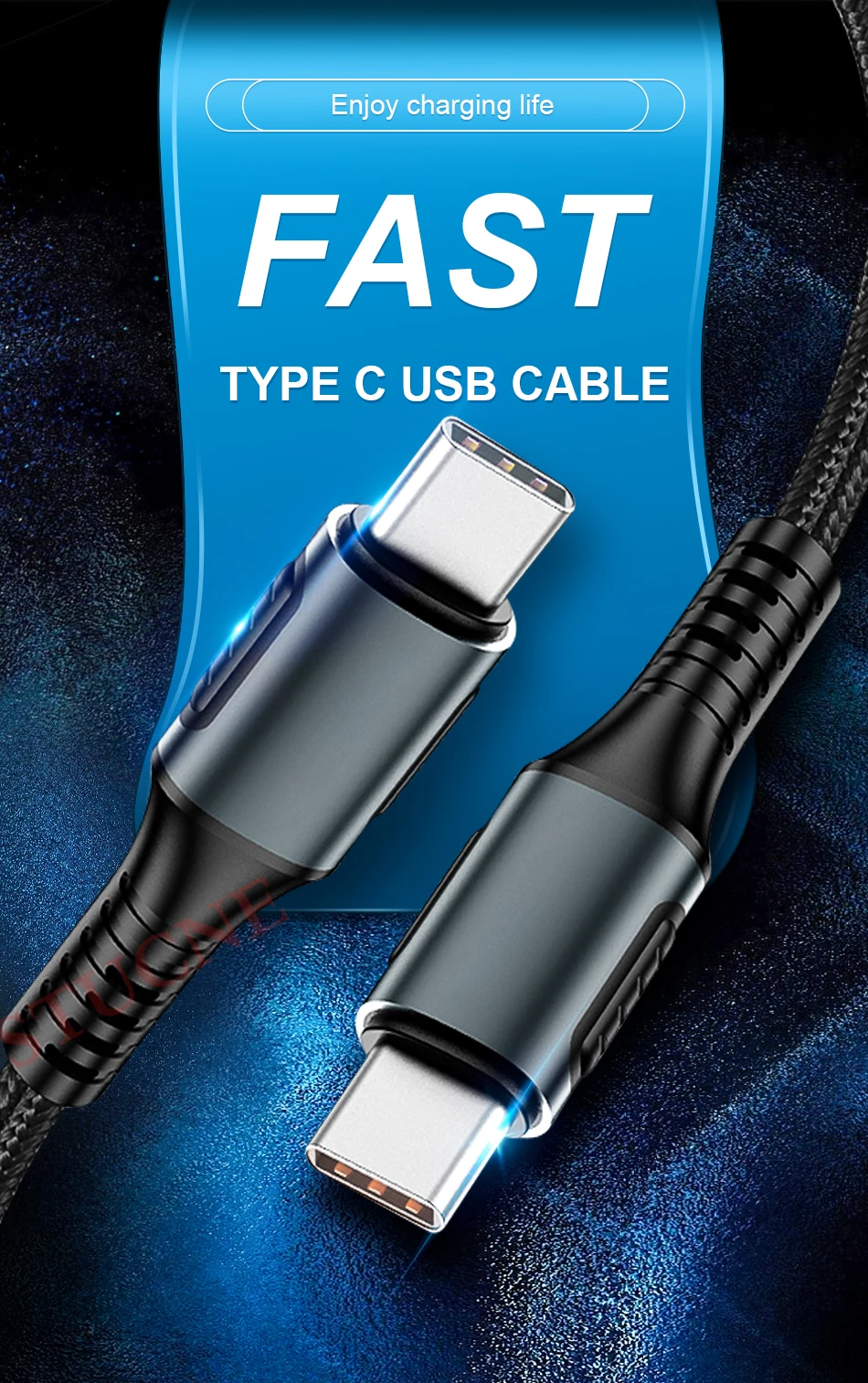Кабель usb type-C-usb type-C для samsung S10 S9 Note 9 PD QC 3,1 кабель для быстрой зарядки и передачи данных для Xiaomi Redmi Note 8 7 кабель USB C