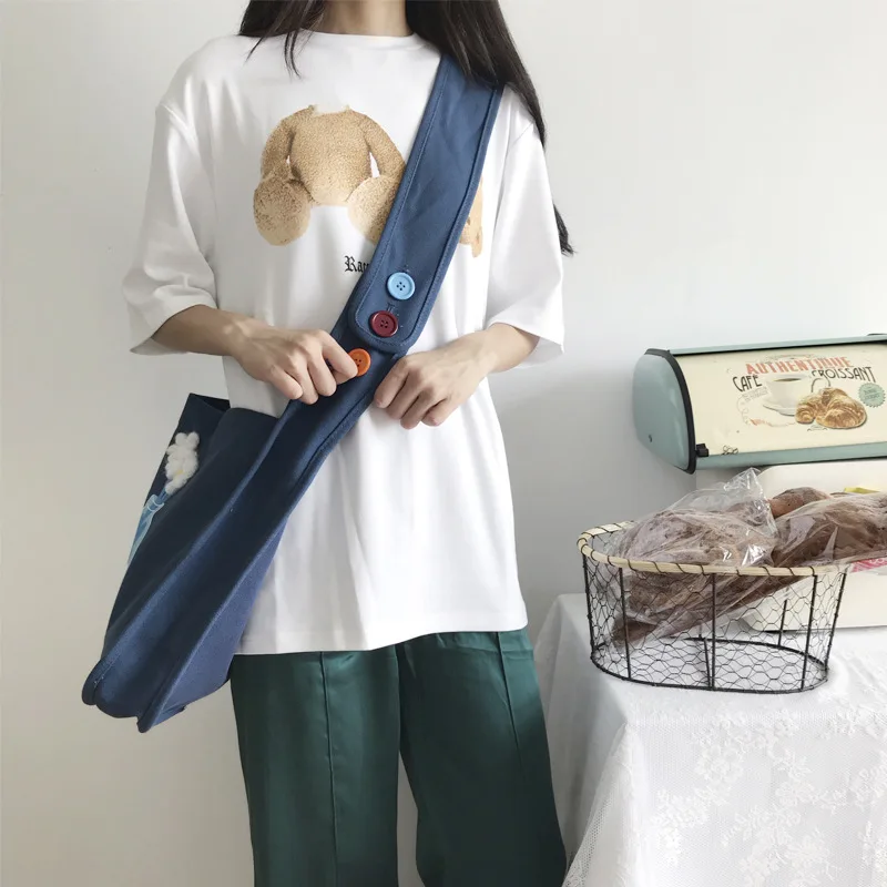 Youda 2019 новинка оригинальная женская сумка-мессенджер кнопка украшение