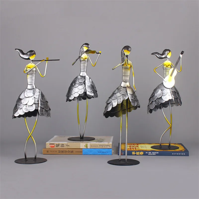 Креативные металлические музыкальные длинные волосы для девочек украшения дома