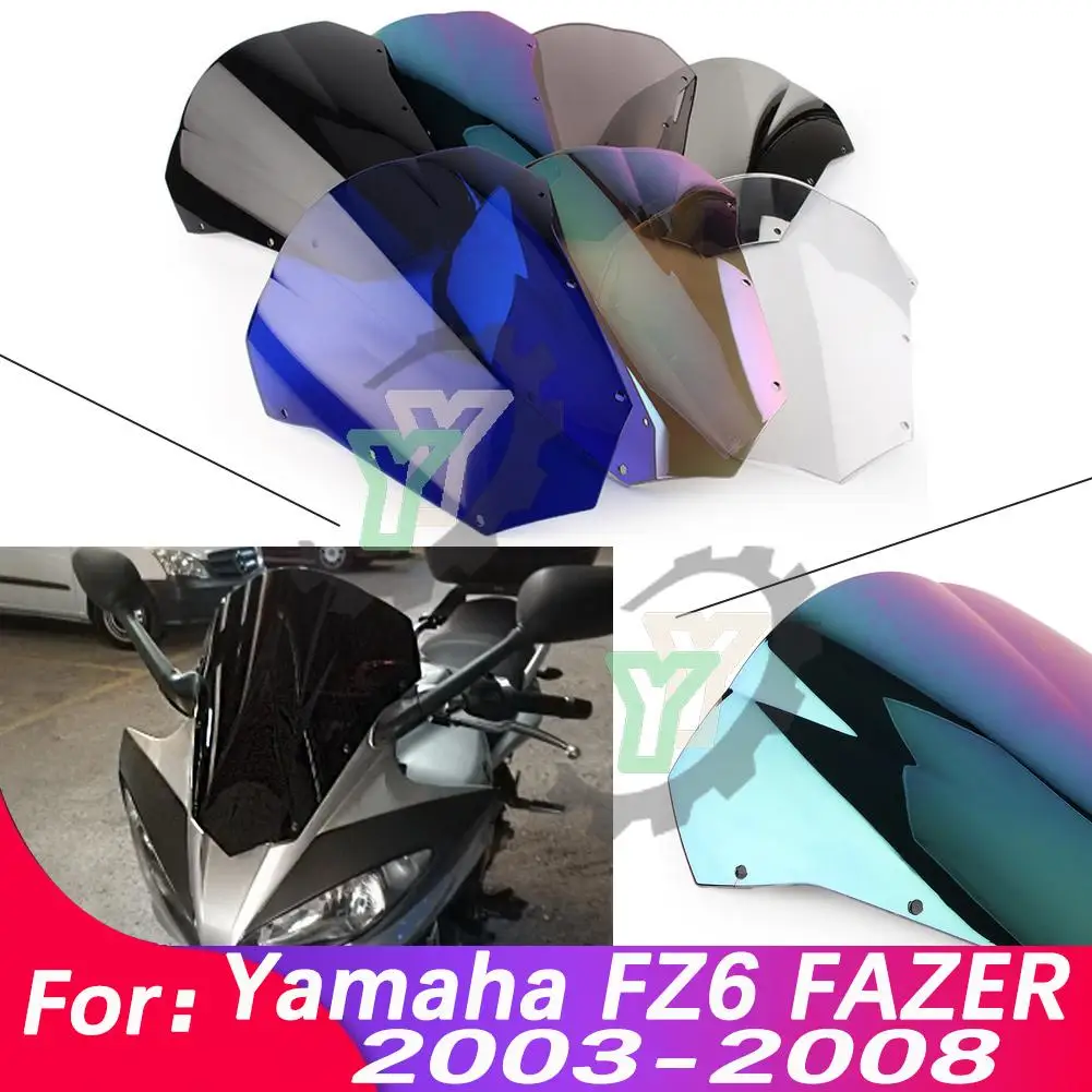 

FZ 6 S 6S 03-08 Cafe racer Motorcycle Windshield Windscree Wind For Yamaha FAZER FZ6 Fazer S2 FZ6 2003 2004 2005 2006 2007 2008