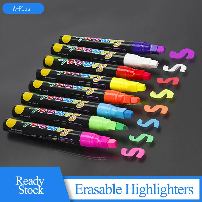 8 цветов стираемые Зебра маркеры канцелярские товары для школы ручка вспышка