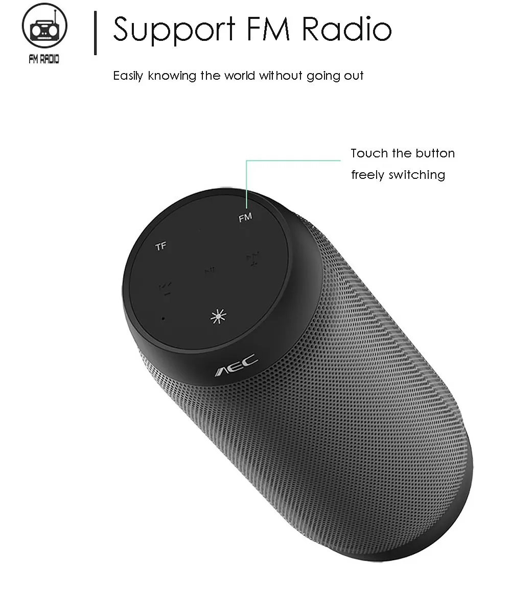 DHL BQ-615 Pro портативные музыкальные цветные bluetooth-колонки светодиодный беспроводной NFC Hands-Free Bass стерео адаптер-звукосниматель поддержка tf-карты