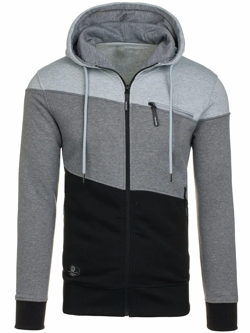 

Mens Sweatshirts Zipper Hoodies Autumn Hoodie Patchwork Sports Coat Men Casual Tops Fashion Clothing Hooded Sweatshirts 2021