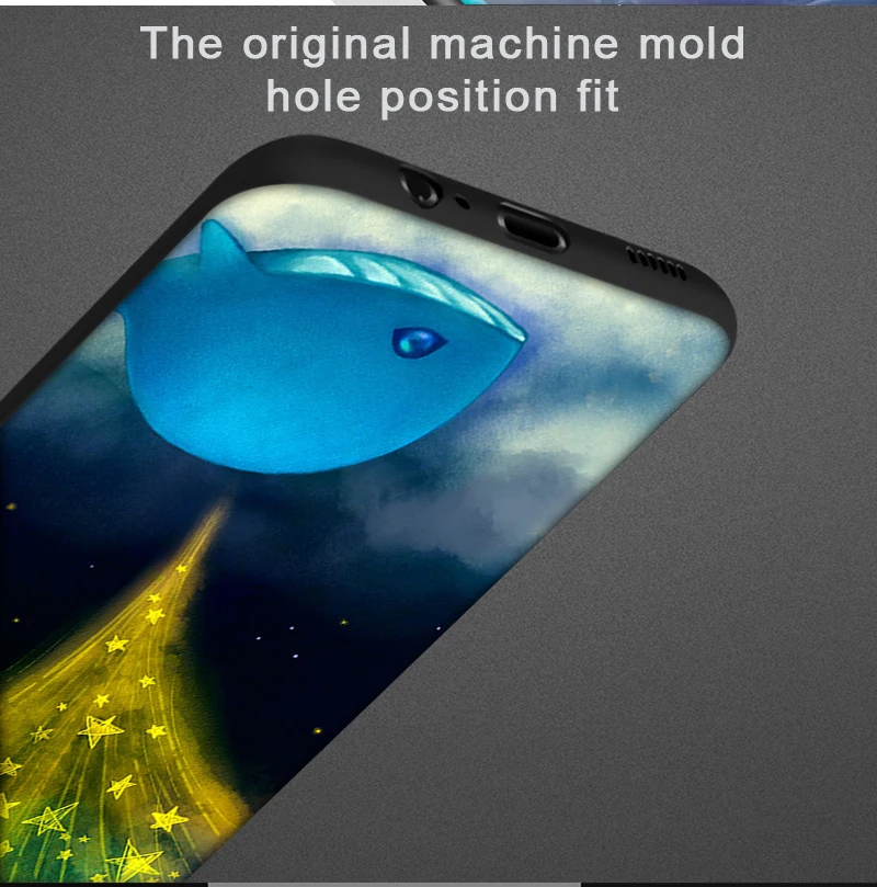 

Whale Dolphin Case for Samsung Galaxy A51 A50 A71 S20 A70 S10 S9 S8 S7 S10e Note 20 10 9 Plus Ultra Edge Black Silicone Funda