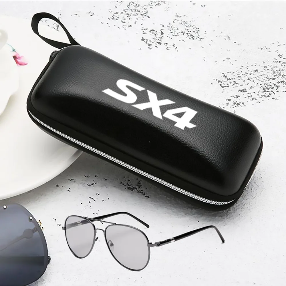 

For Suzuki SX4 S-Cross 2009 2010 Sunglasses Reading Glasses Hard Zipper Box Pouch Case customizable patterns Car accessories