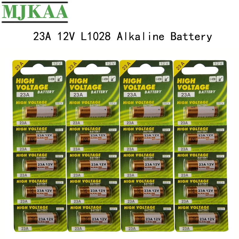 MJKAA 20 шт/4 карты Новый 23A 12В щелочная батарея MN21 V23GA VR22 A23 L1028 высокое качество