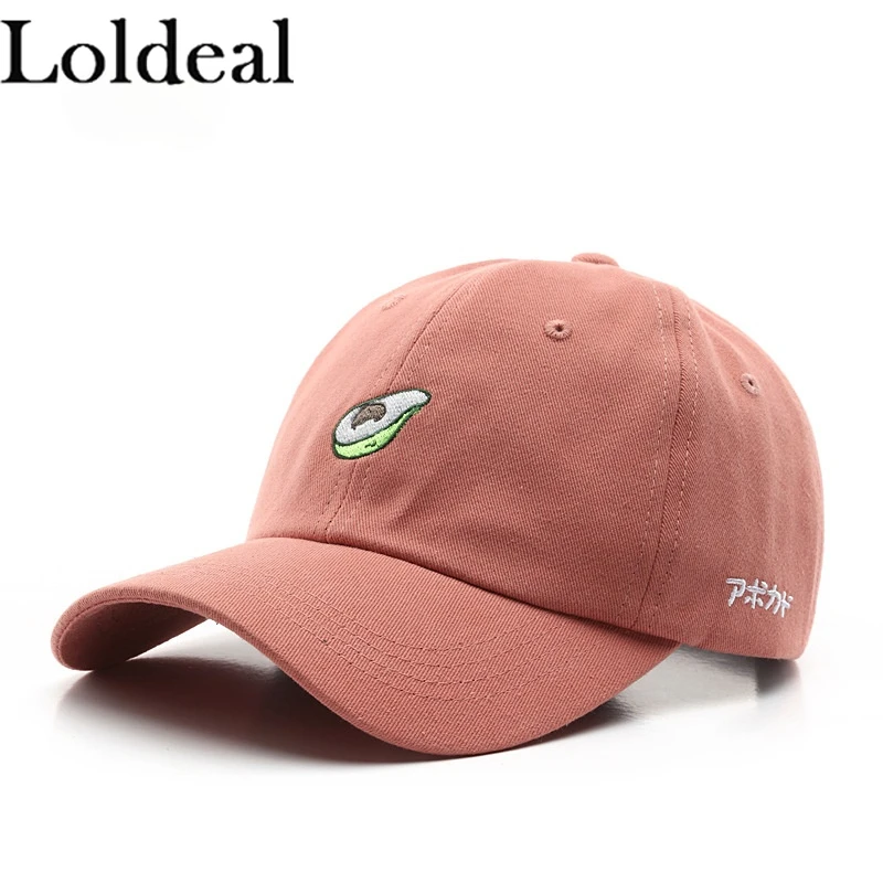 

Loldeal Unisex Baseball Cap Comfortable Cotton Fruit Embroidery Outdoor Casual