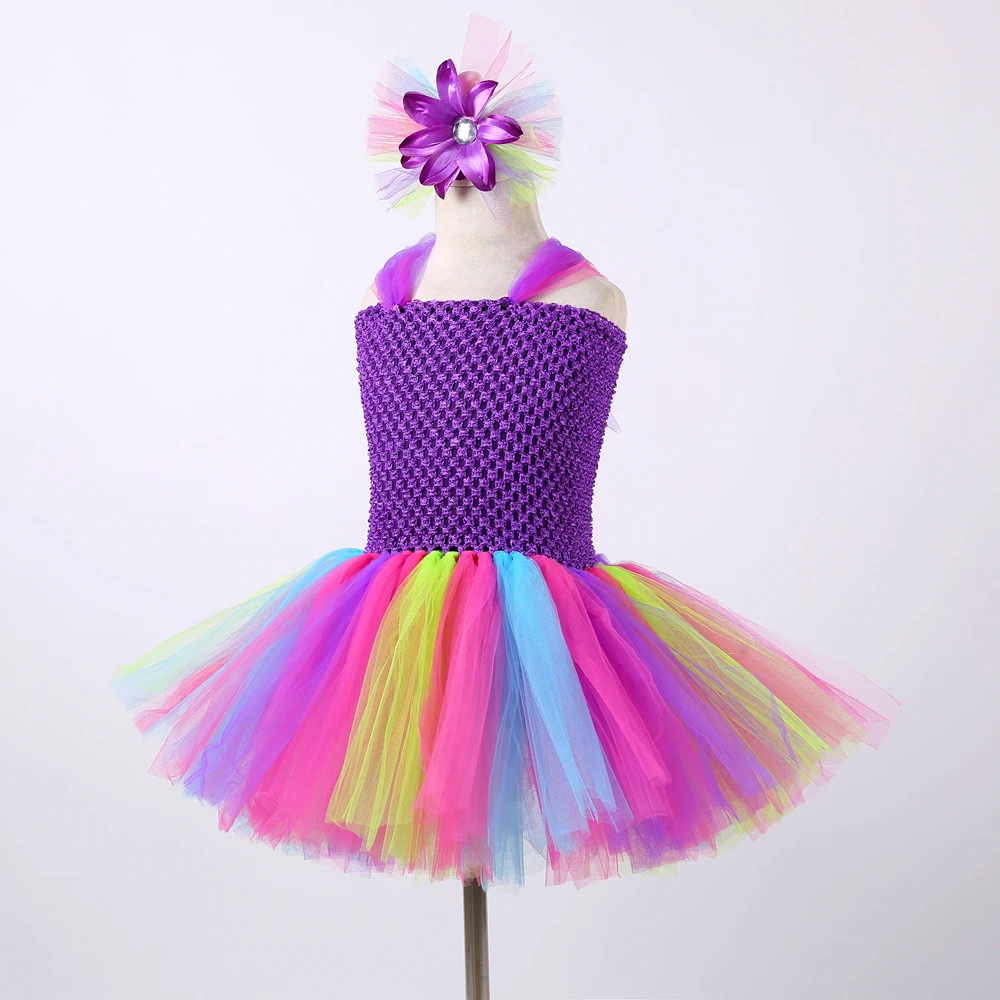 1 комплект юбка-пачка для девочек радужных цветов сказочная балетная пачка