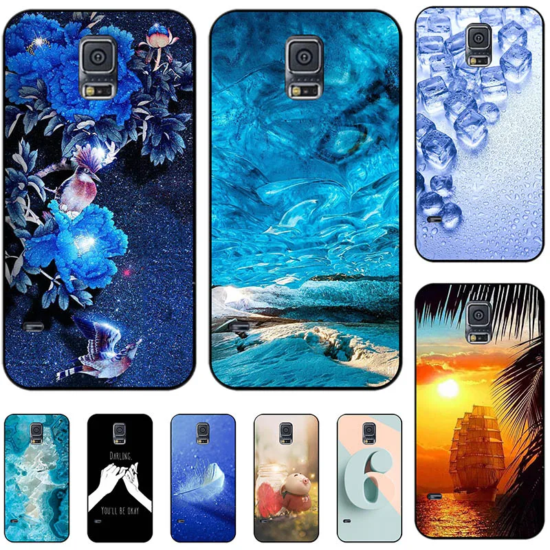 Для Samsung Galaxy S5 Mini G800 S 5 SM-G900F i9600 S5Neo S5 Neo SM-G903F модный крутой мультяшный цветок Capa мягкий чехол из ТПУ