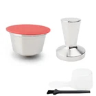 Металлическая многоразовая капсула из нержавеющей стали, подходит для кофемашины Dolce Gusto, совместимая с Nescafe, многоразовая капсула с фильтром