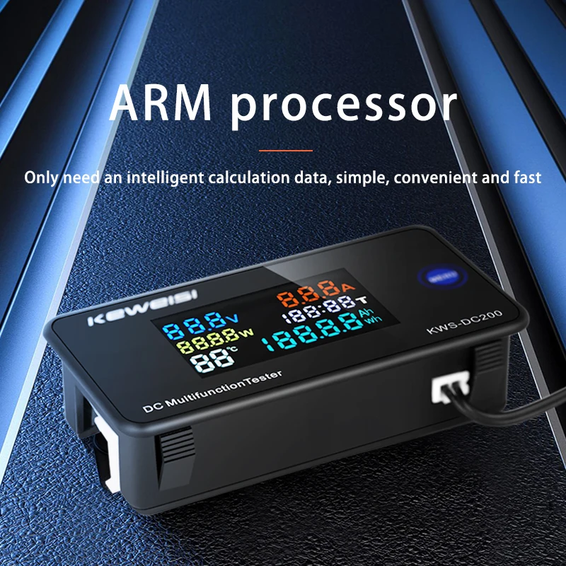 Вольтметр Амперметр KWS 0 200 В постоянного тока измеритель мощности и энергии