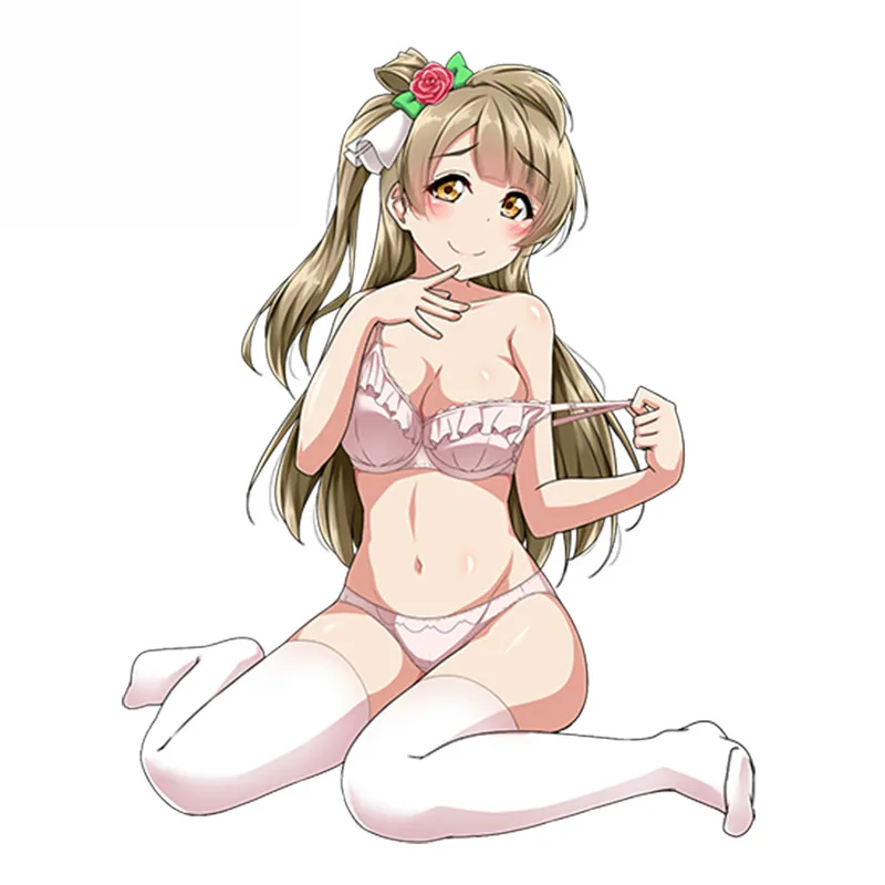 

Comic Girl Decal car sticker Vinyl Auto Accessories car Window Car Styling Decal PVC 13cmx9cm Cover scratches waterproof