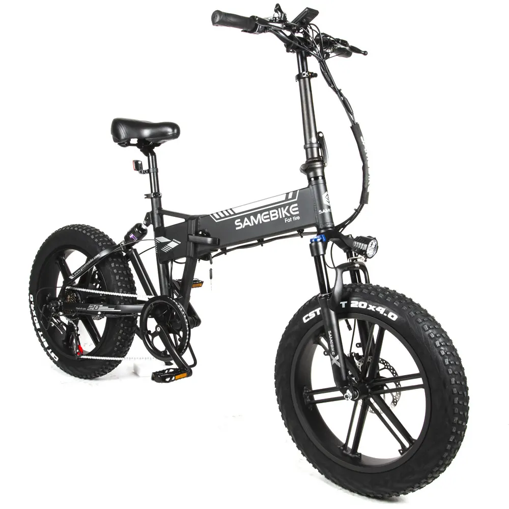 Samebike XWXL09 Электрический велосипед 48V 500W 20 дюймов с толстыми покрышками складной
