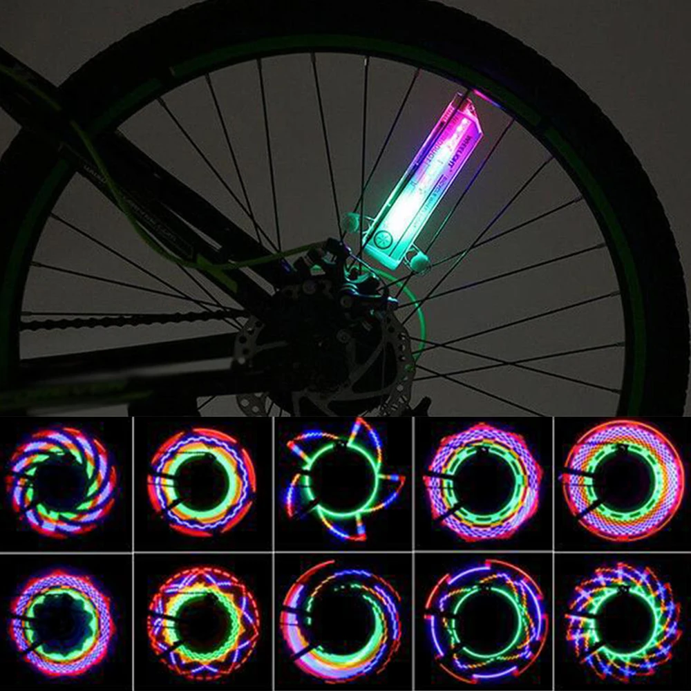 

Bike Tyre Tire Wheel Lights 32 LED Flash Spoke Light Lamp Outdoor Bicycle Motorcycle Cycling Multicolor Lights Bike Accessories