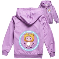 2 16y anime lankybox clothes kids spring autumn clothing baby boy zipper hooded jacket children sportswear toddler girl outfit