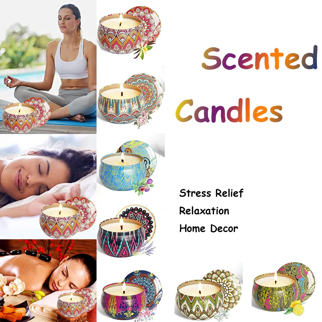 Долговечные ароматические свечи все натуральные соевые расслабляющие для