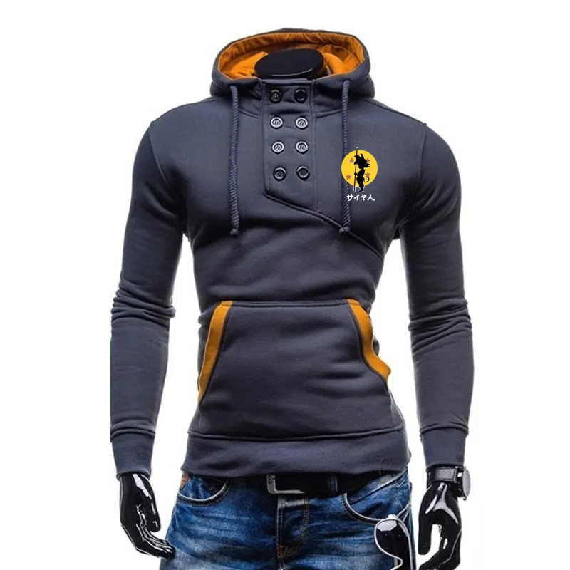 Dragon Ball Аниме модный принт 2019 весна осень флисовые толстовки для мужчин Толстовка