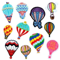 hot air balloon series series patches for clothing decoration embroidered back home textile hat bag cloth accessories