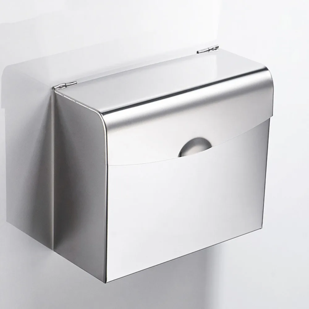 

1pc Steel Hand Towel Organizer Tissue Storage Rack Stainless for Bathroom