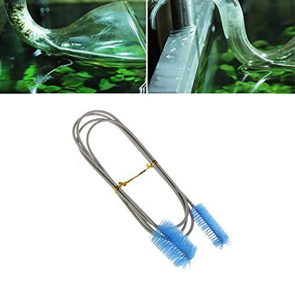 

120cm Pipe Cleaning Brush Air Tube Flexible Double Ended Hose Aquarium Accessories Tank Cleaner Water Filter Nylon