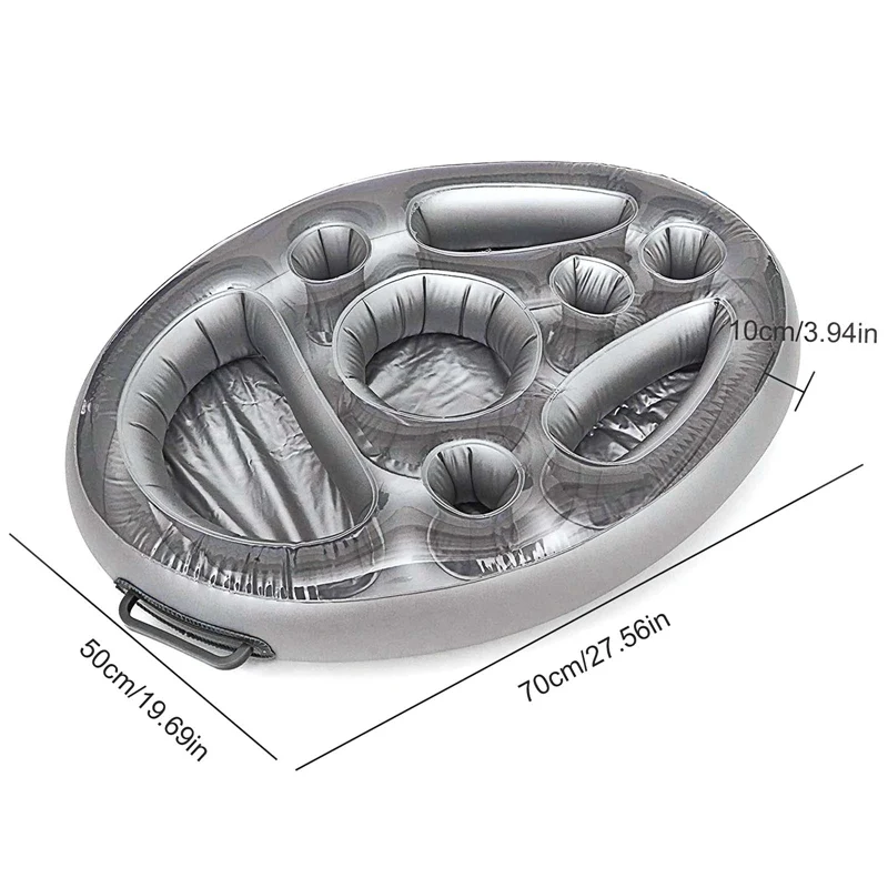 

Party Bucket Cup Holder Inflatable Pool Float Beer Drinking Cooler Table Bar Tray Beach Swimming Ring Accessories