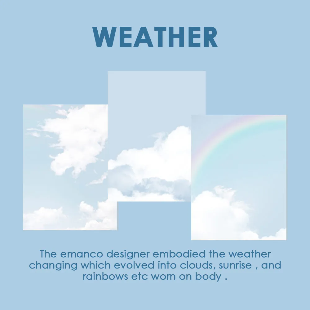 Женское Ожерелье из нержавеющей стали JUJIE the weather с гравировкой на заказ |