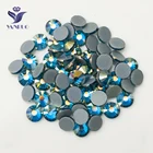 Аппликации для свадебных платьев, с голубым цирконием и кристаллами