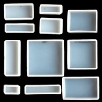 11 types diy crystal epoxy cube mold silicone mirror moulds handmade necklace jewelry decoration tools