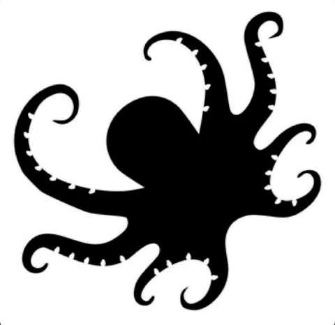 Металлическая пресс-форма в форме осьминога «сделай сам» для скрапбукинга декоративных поделок
