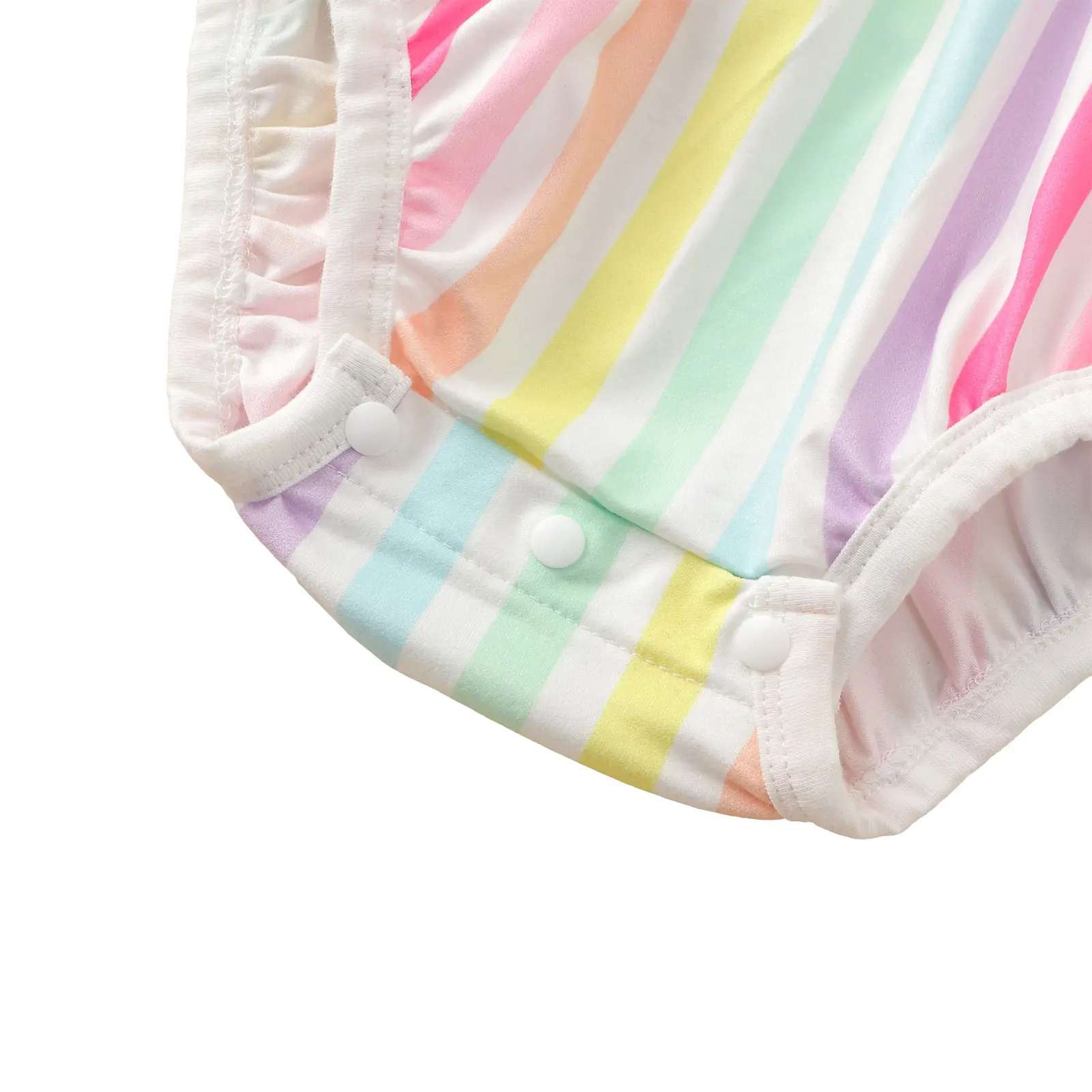 Летний комплект одежды для маленьких девочек в полоску Citgeett комбинезон с