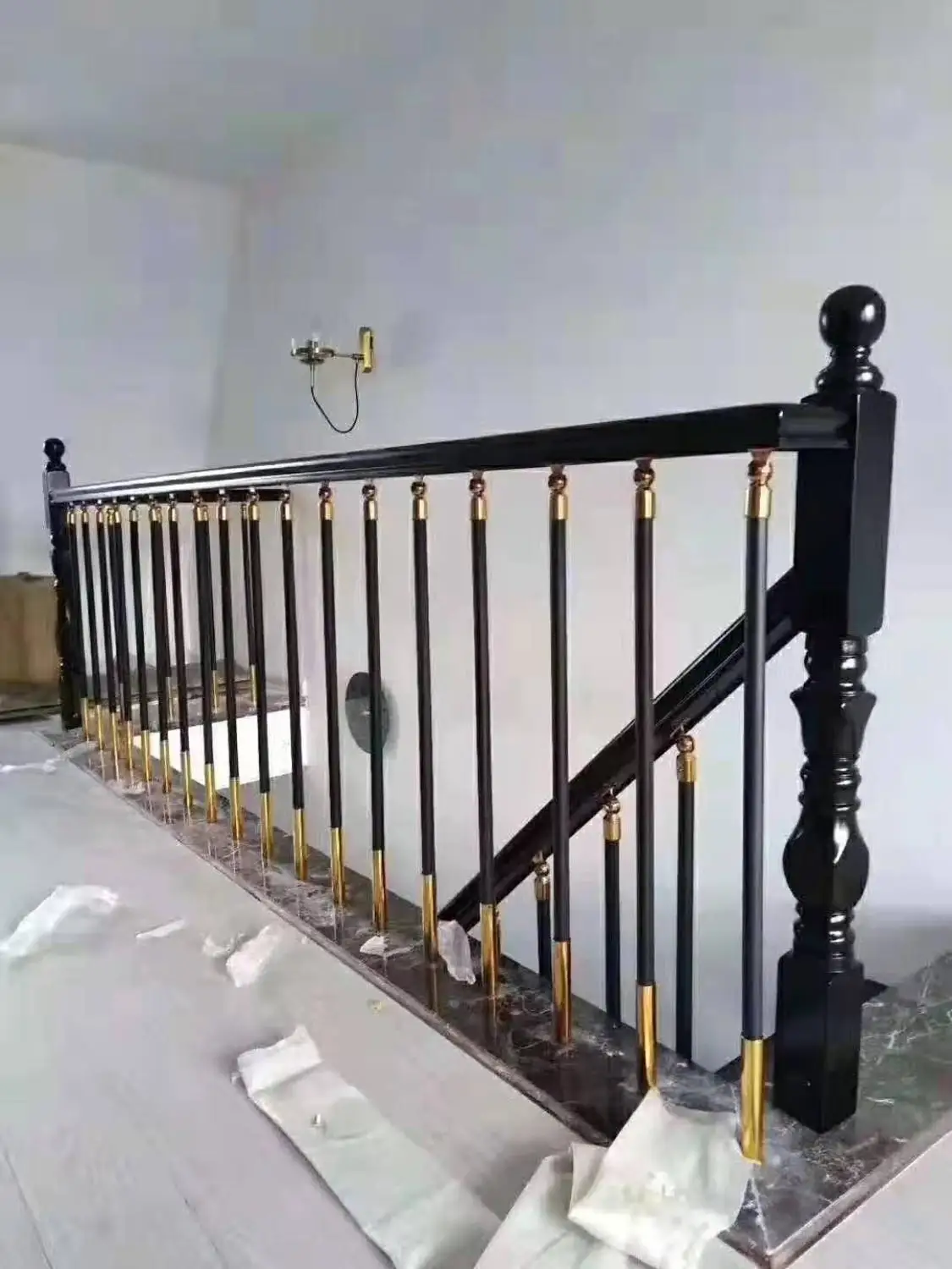 Черная опора из алюминиевого сплава и кронштейн подлокотника 304 # нержавеющей