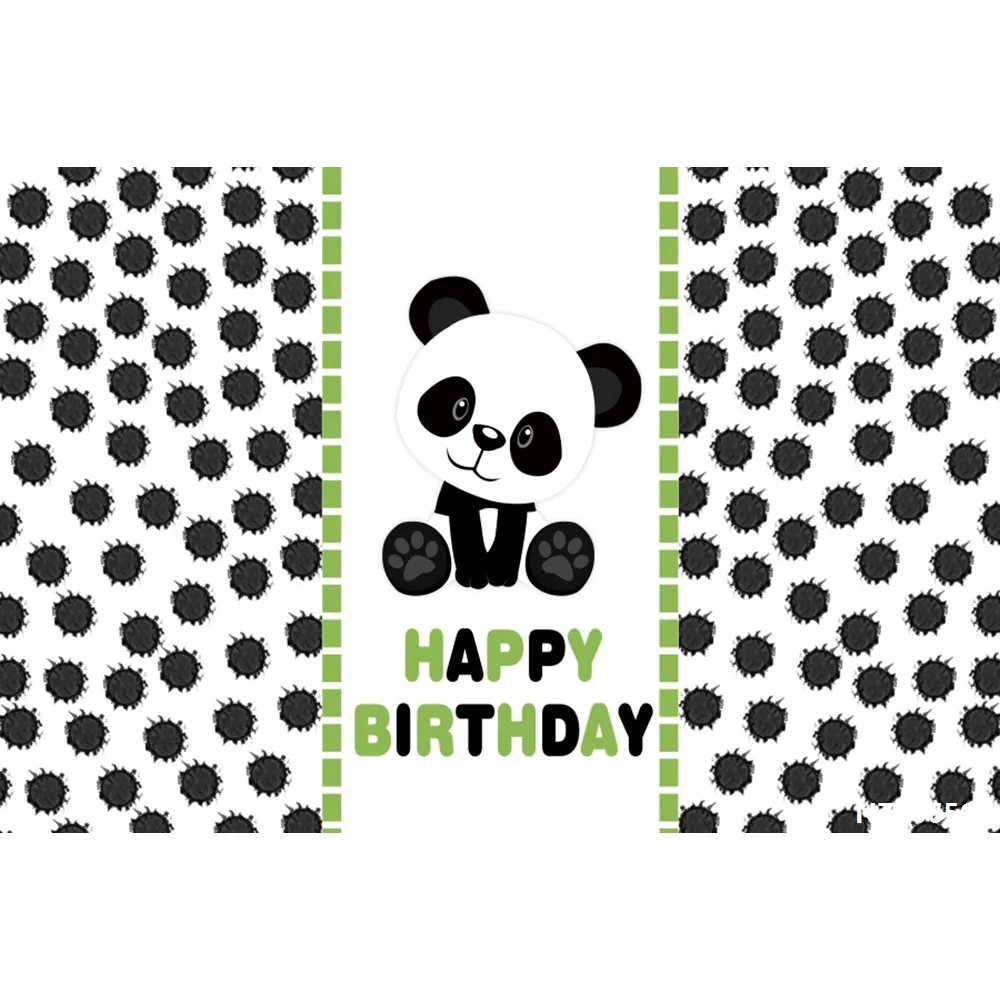 Laeacco Panda вечерние Bamboos в полоску в горошек для фотосъемки на день рождения фоны индивидуальные фотографические фоны для фотостудии - Цвет: NZY06567