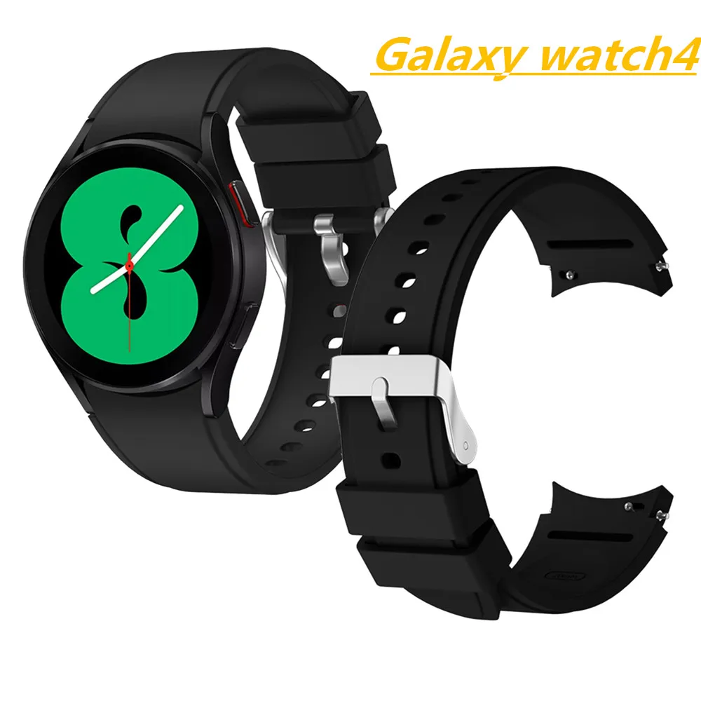 Ремешок силиконовый для Samsung Galaxy Watch 4 classic спортивный браслет наручных часов 46 мм