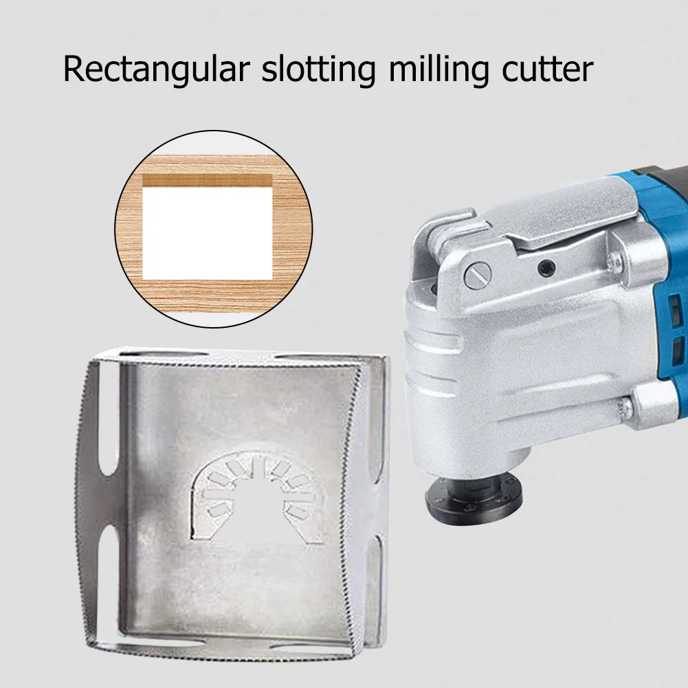 

Universal Open-Backed Square Slot Cutter Slot Drill Socket Holes Opener Tools Stainless Steel Woodworking Machinery Parts