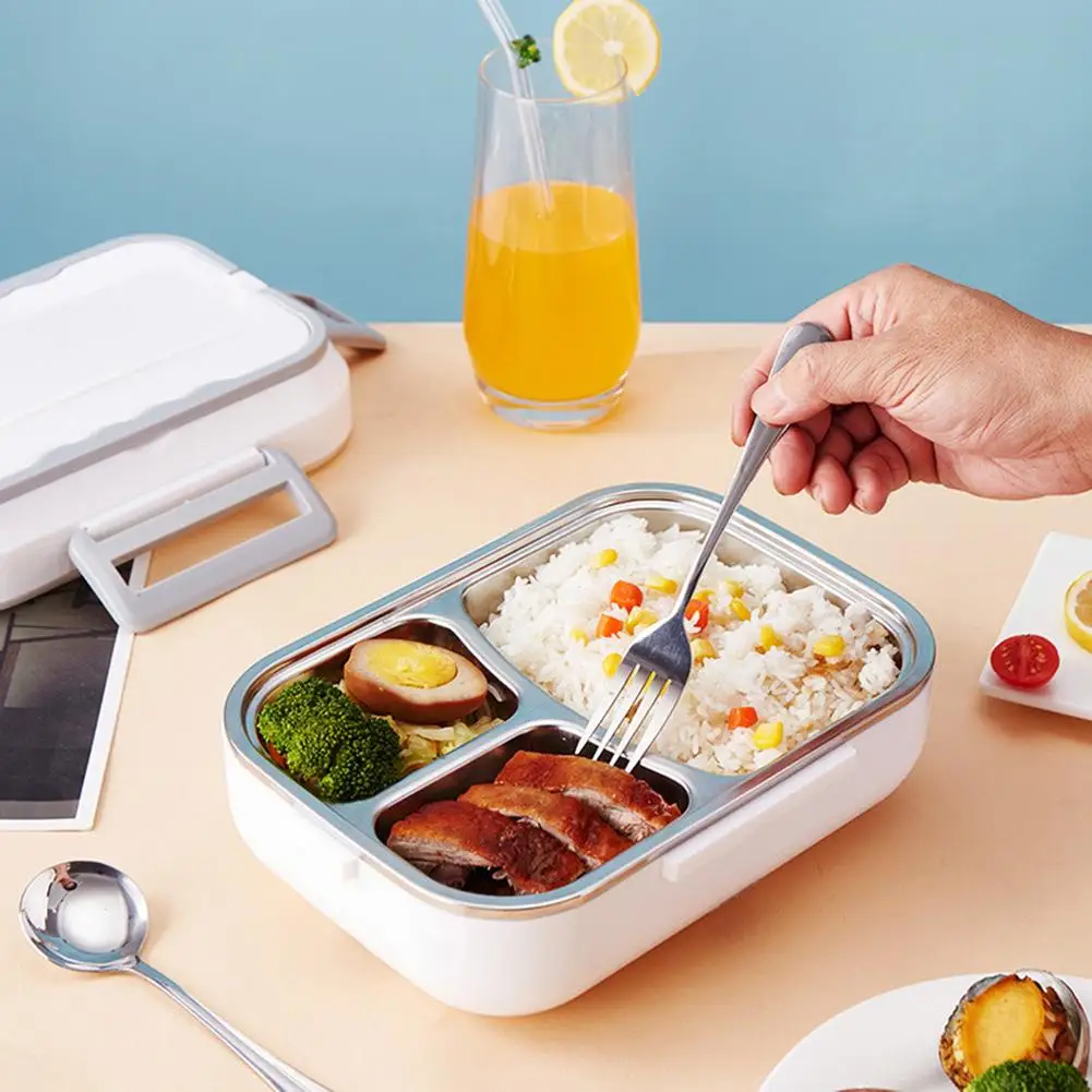 

Электрический Ланч-бокс на 1,5 л, портативный подогреватель еды для машины, офиса, школы, контейнер для подогрева еды, набор Бенто-боксов