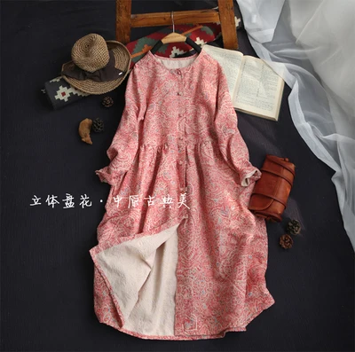 Весна лето женские свободные размера плюс все-матч длинные мягкие удобные codurua хлопок пальто Тренч - Цвет: Розовый
