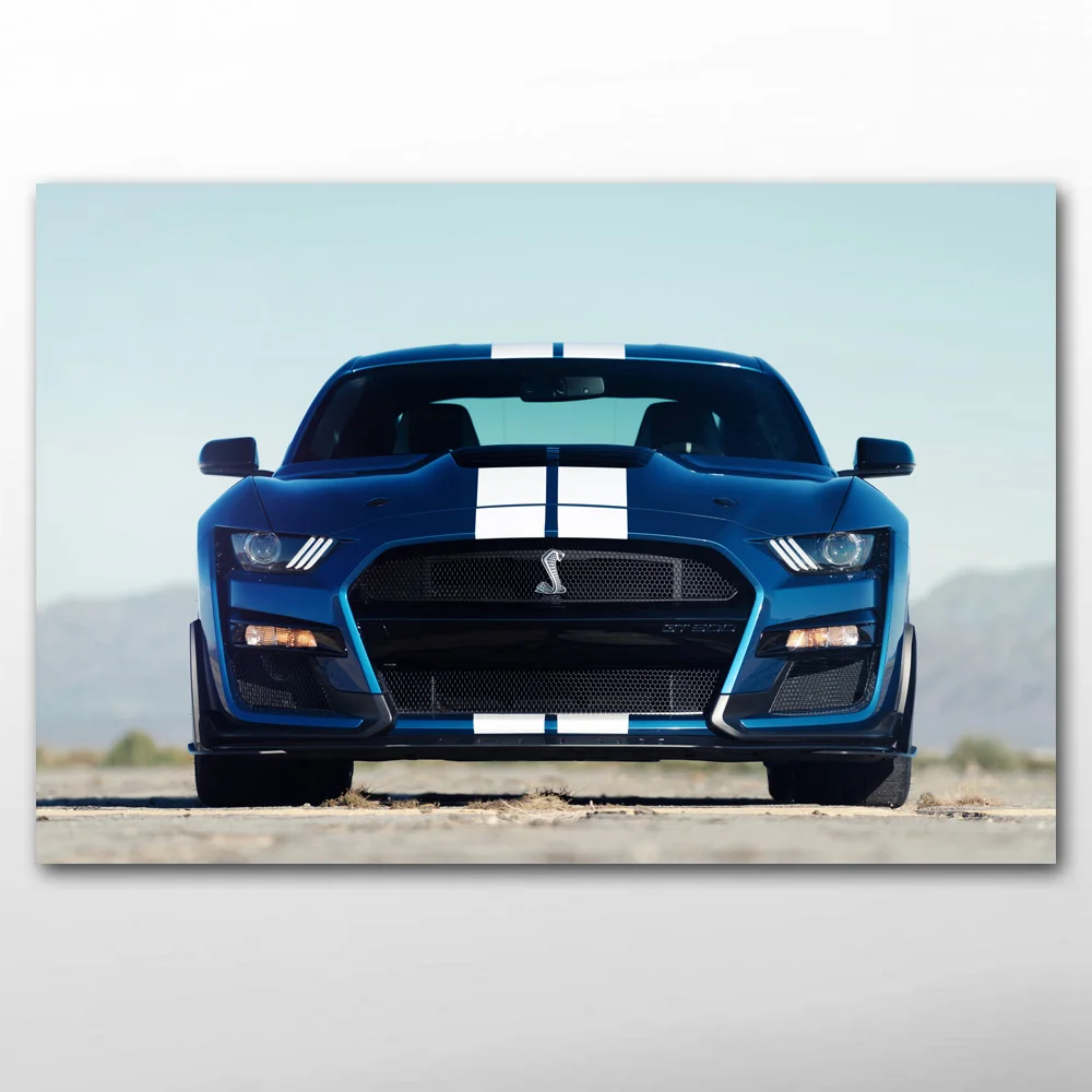 Самодельная картина в рамке автомобили Mustang Shelby GT500 мышечные плакаты и принты