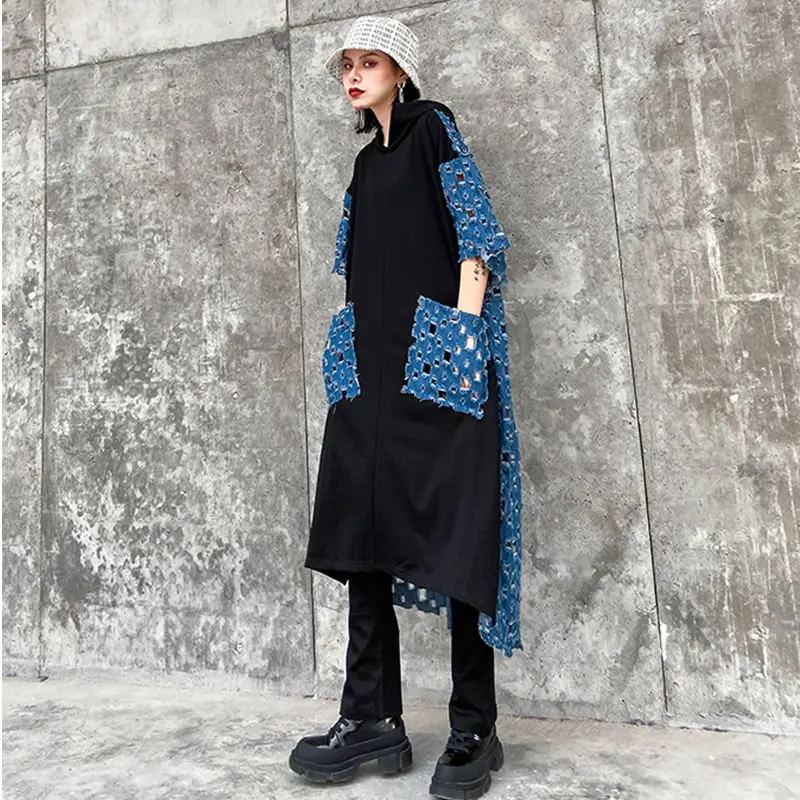 XITAO плюс Размеры лоскутное платье в стиле пэчворк женская одежда 2020 новые летние