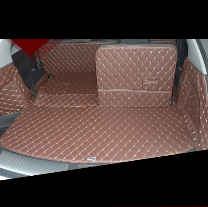 2017 Leather Car Trunk Mat Cargo Liner for Acura Mdx 2014 2015 2016 2017 2018 2019 3rd Generation Rug Carpet Accessories