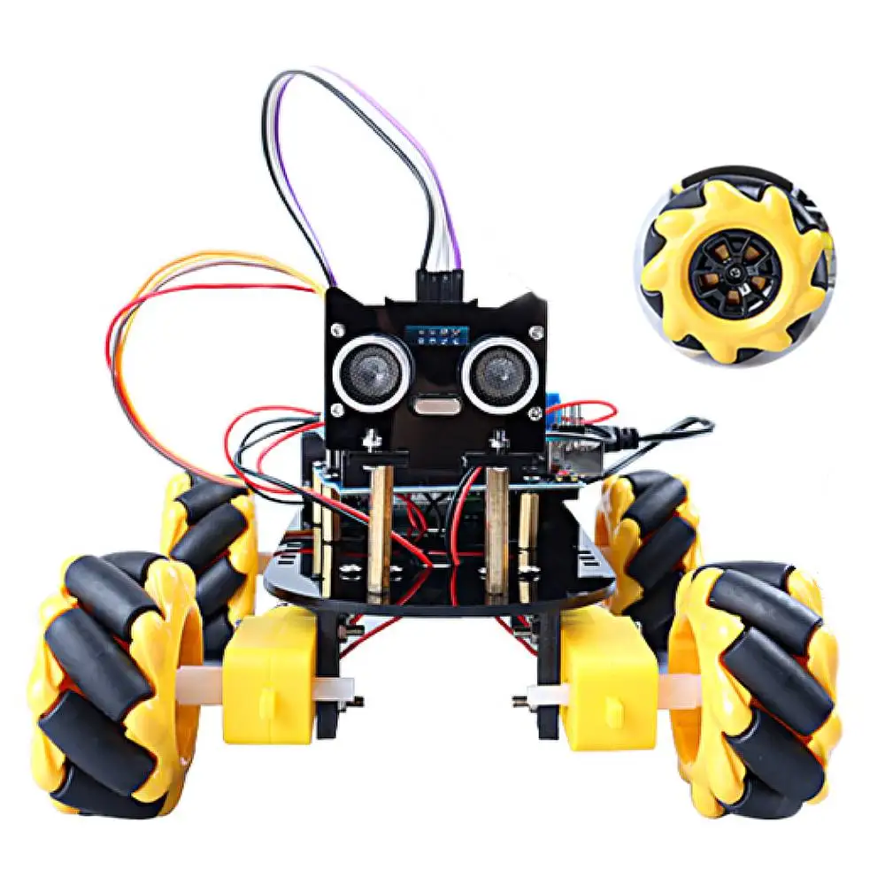 

2021 DIY Omni Directional Wheel 4WD Car Chassis Smart Robot Car For Mecanum
