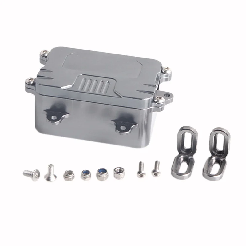 Metal Receiver Box Esc For 1/10 Rc Crawler Car Axial Scx10 Rc4wd D90 D110 Upgrade Parts | Игрушки и хобби