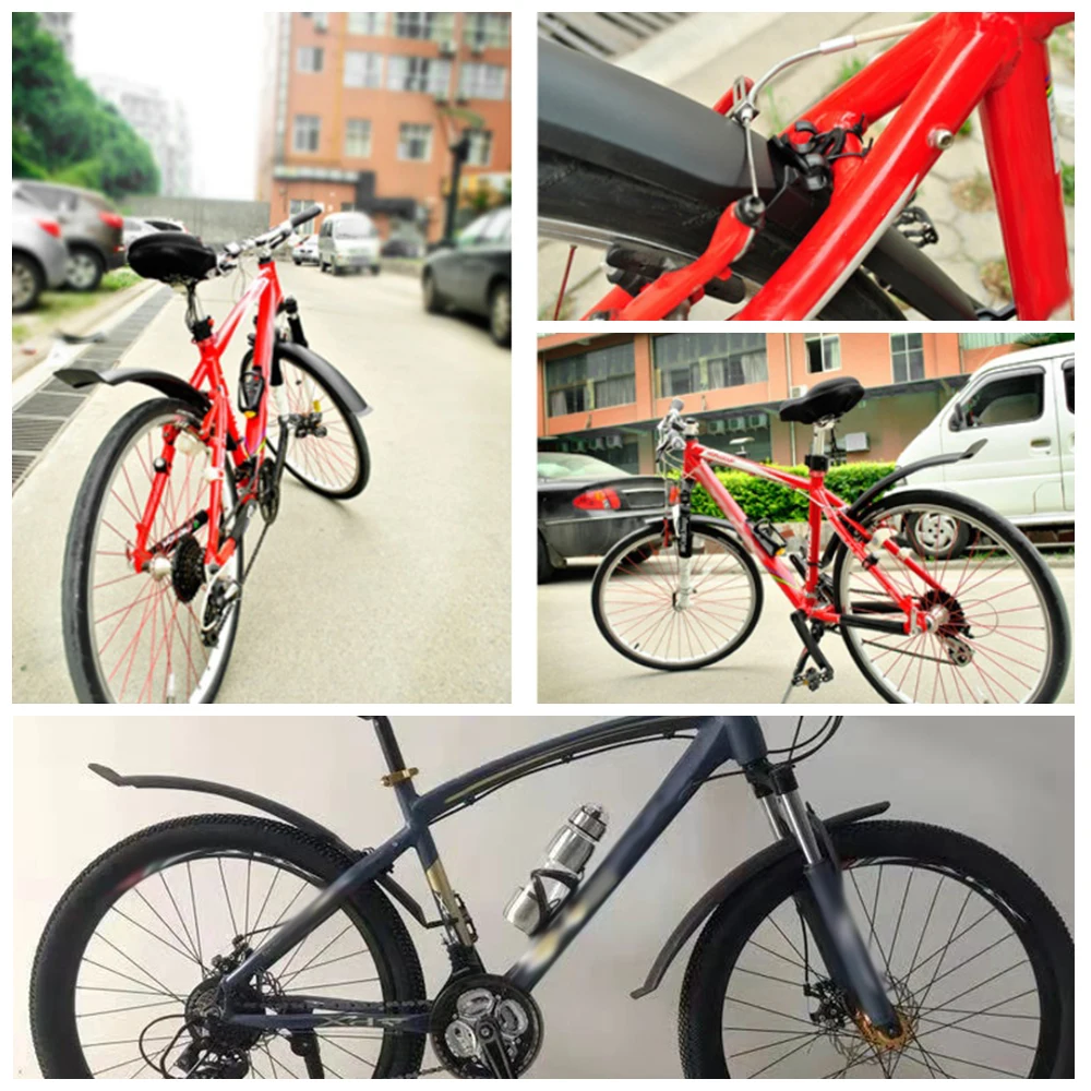 2 шт. велосипедные крылья, велосипедные пластиковые MTB Брызговики, быстросъемные велосипедные крылья, переднее заднее крыло для горного велосипеда, Аксессуары для велосипеда