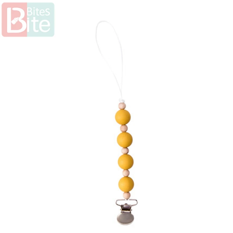 Зажим для укуса ребенка 1 шт. силиконовый Прорезыватель зубов металлические