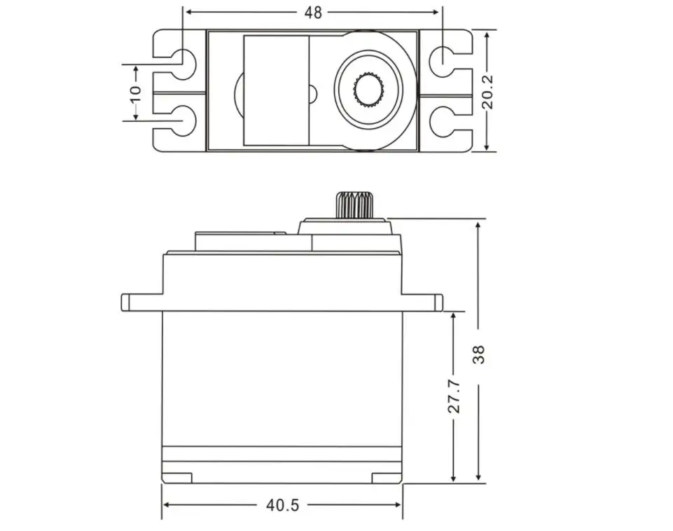 JX сервопривод PDI-6208MG 8 кг 0,07 сек 120 градусов высокая скорость стандартная металлическая Шестерня для 1/10 р/у автомобиль для дрифта Buggy Crawler модель самолета