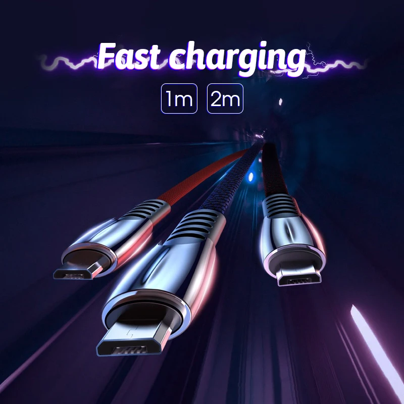 Высокоскоростной зарядный кабель 3A Micro USB для быстрой зарядки и передачи данных