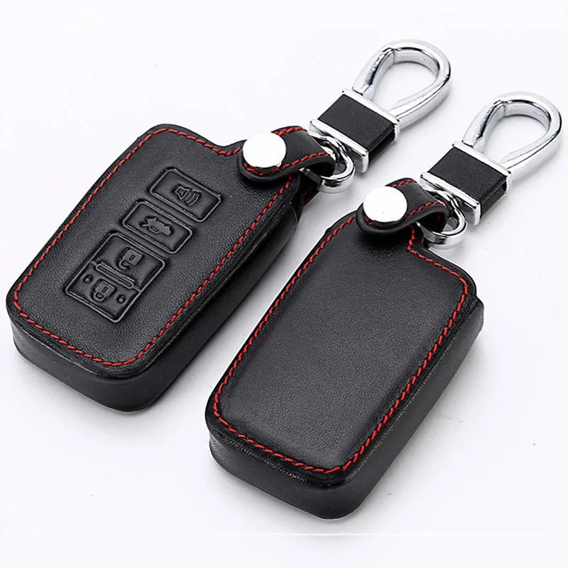 Peacekey натуральная кожа 4 кнопки чехол для автомобильного ключа протектор Toyota