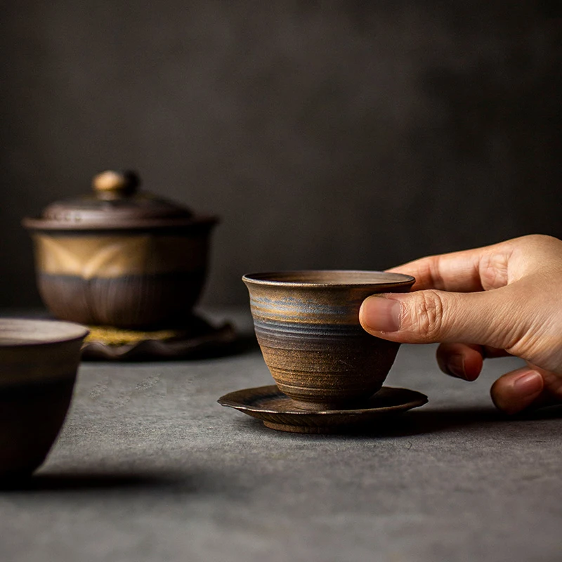 LUWU ceramic teacups chinese kung fu tea cup drinkware | Дом и сад