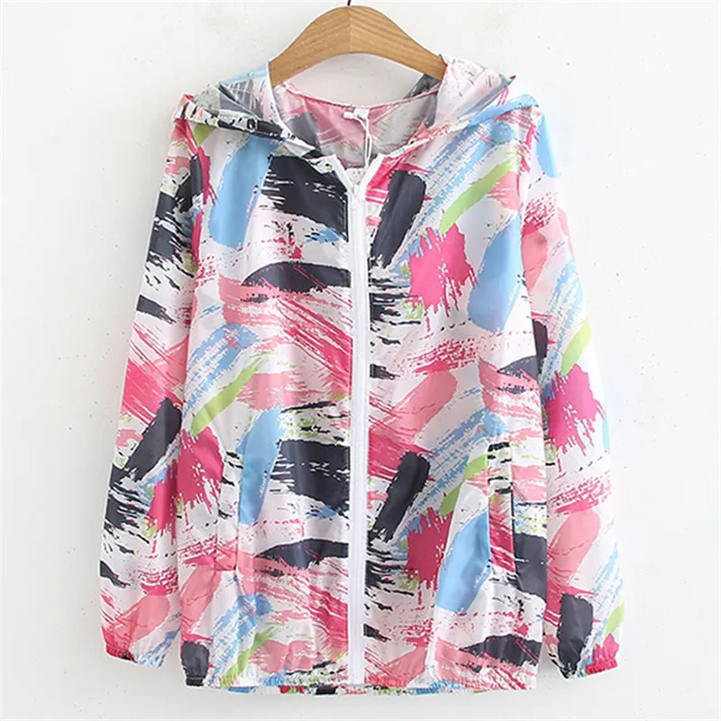 Женская летняя куртка свободный тонкий кардиган с капюшоном Солнцезащитная